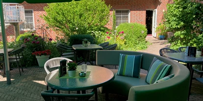 Golfurlaub - Deutschland - Unsere große Gartenterrasse - NordWest-Hotel "Amsterdam"