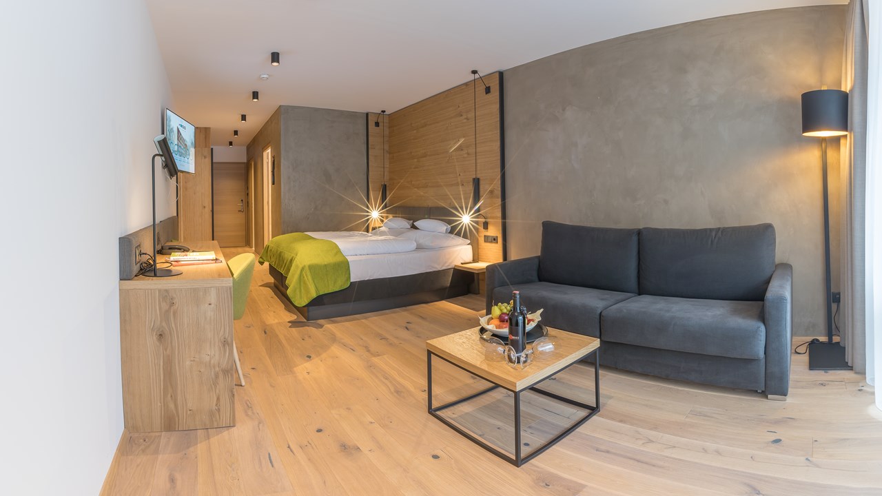 KOSIS Sports Lifestyle Hotel Zimmerkategorien Kings & Queens Doppelzimmer, ca. 35m²