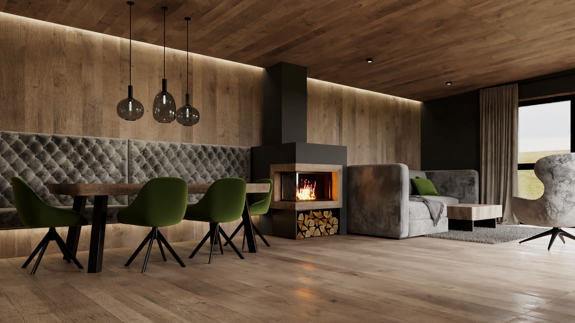 Golfhotel: Chalet Innenbereich - Dilly - Das Nationalpark Resort