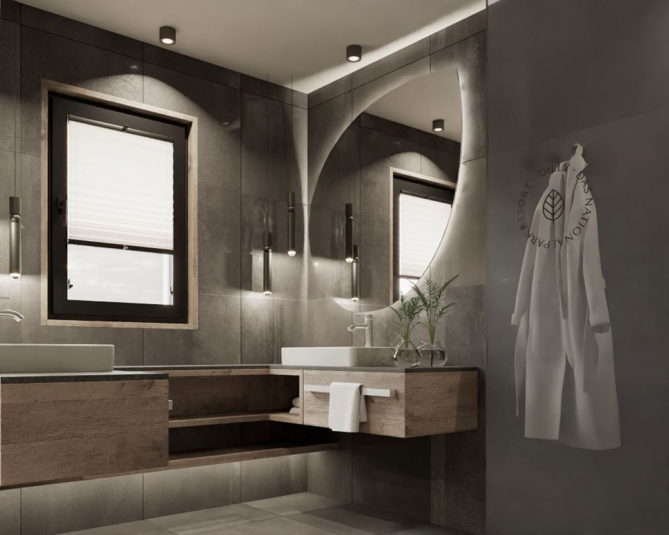 Golfhotel: Chalet Badezimmer - Dilly - Das Nationalpark Resort