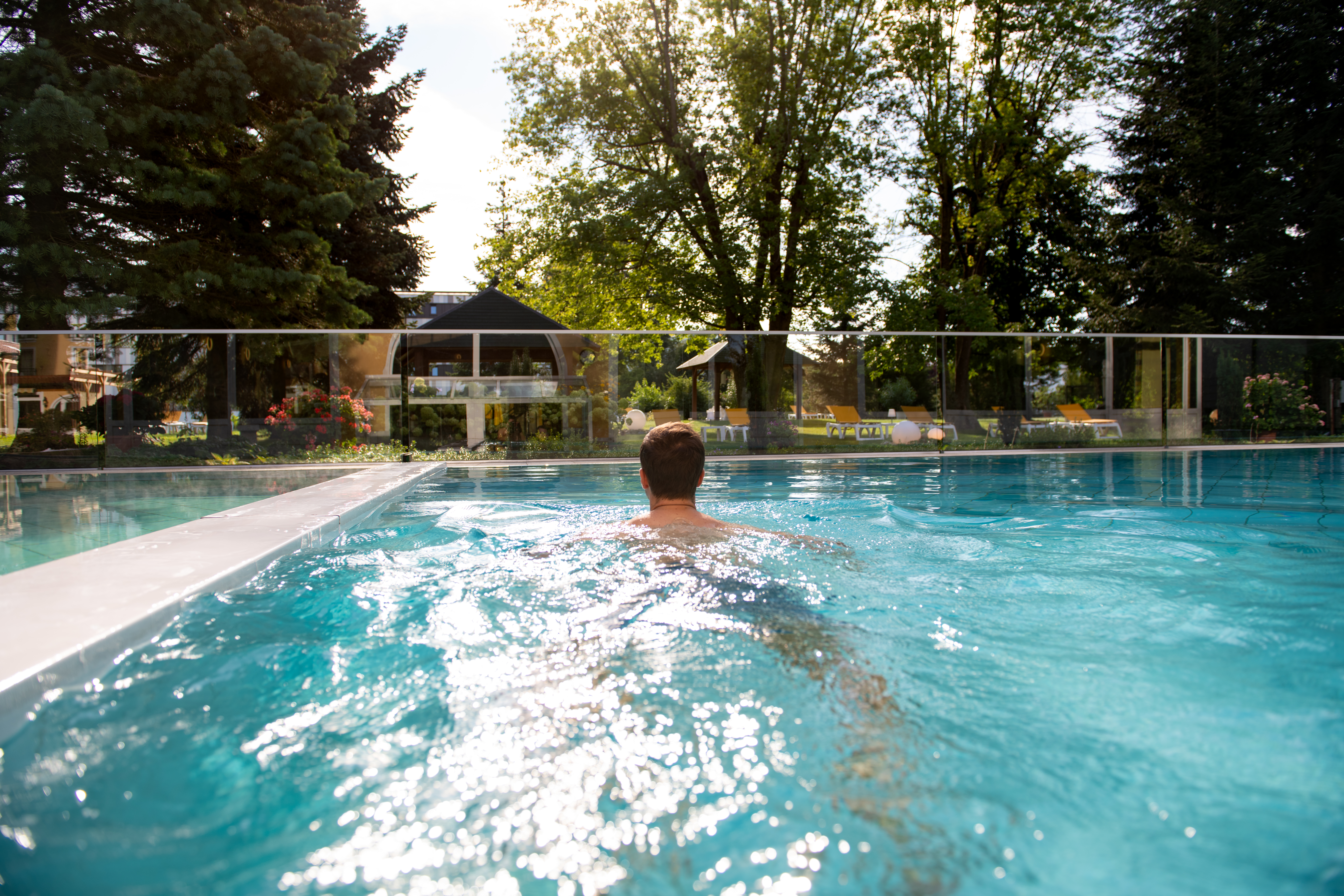 Golfhotel: Aussen-Thermalpool - Kurhotel Zink