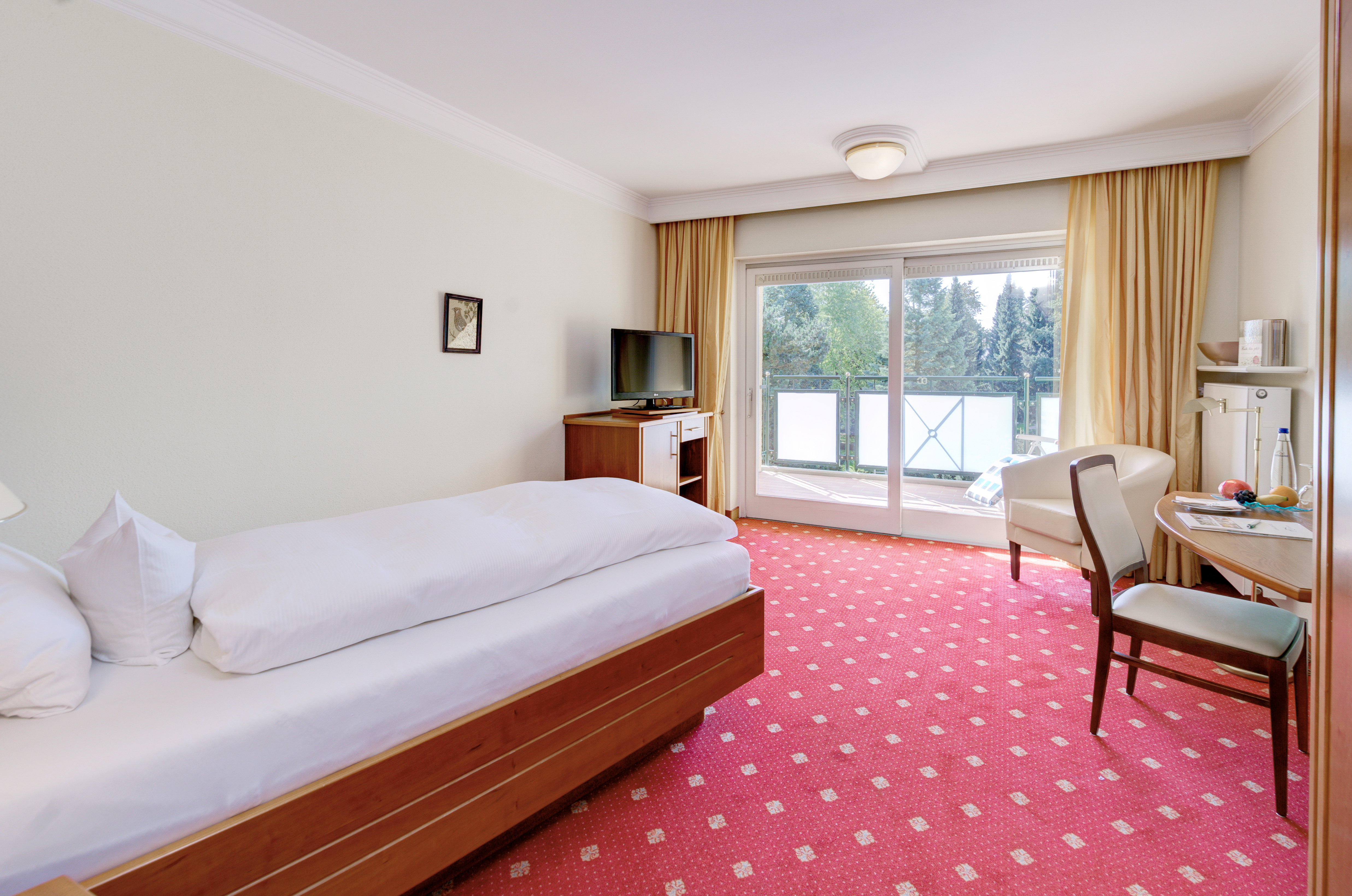 Golfhotel: Einzelzimmer Therme mit Südbalkon - Kurhotel Zink