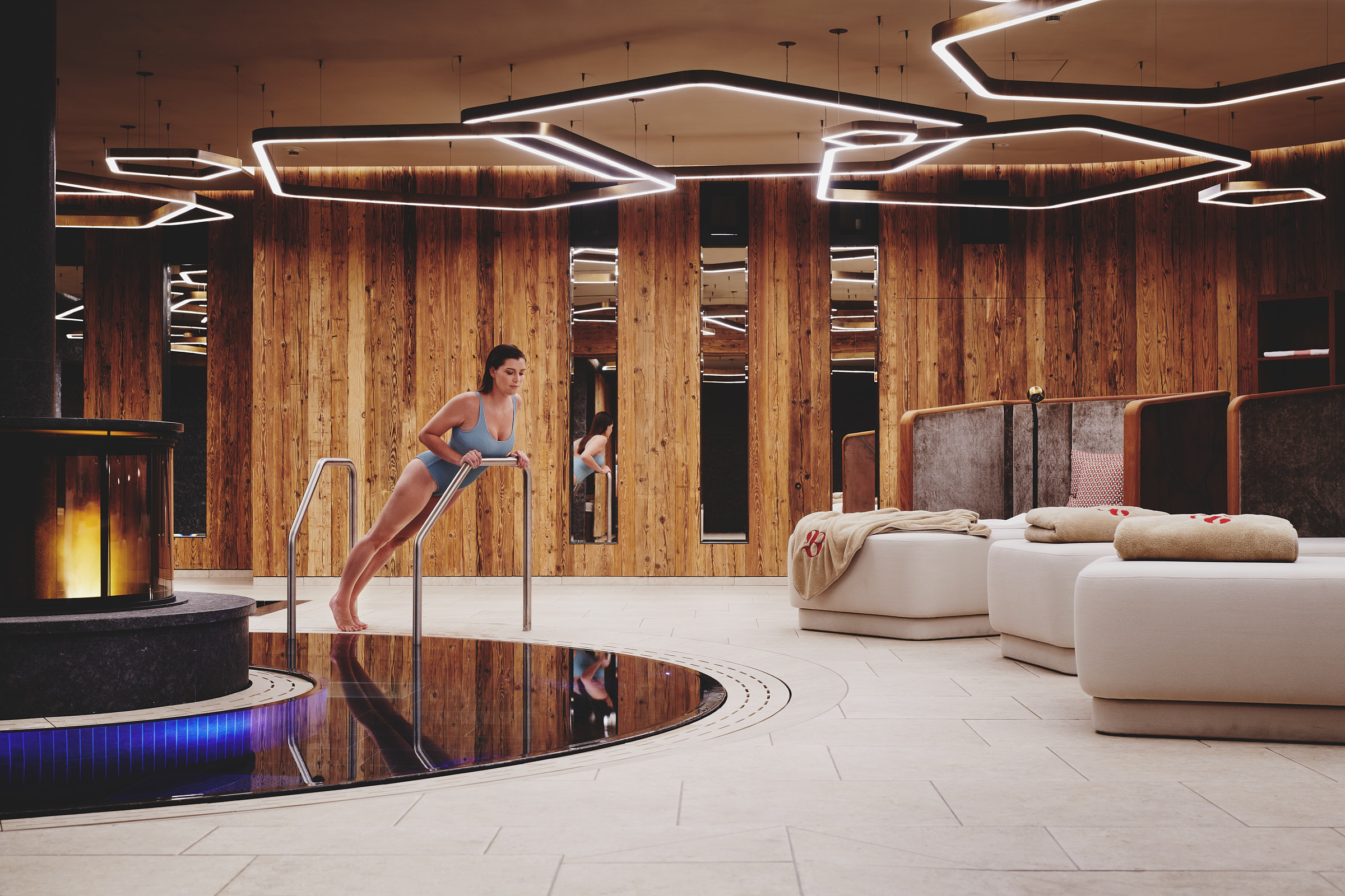 Golfurlaub - PLZ 88138 (Deutschland) - Wellnessbereich  - Burg Hotel Oberlech