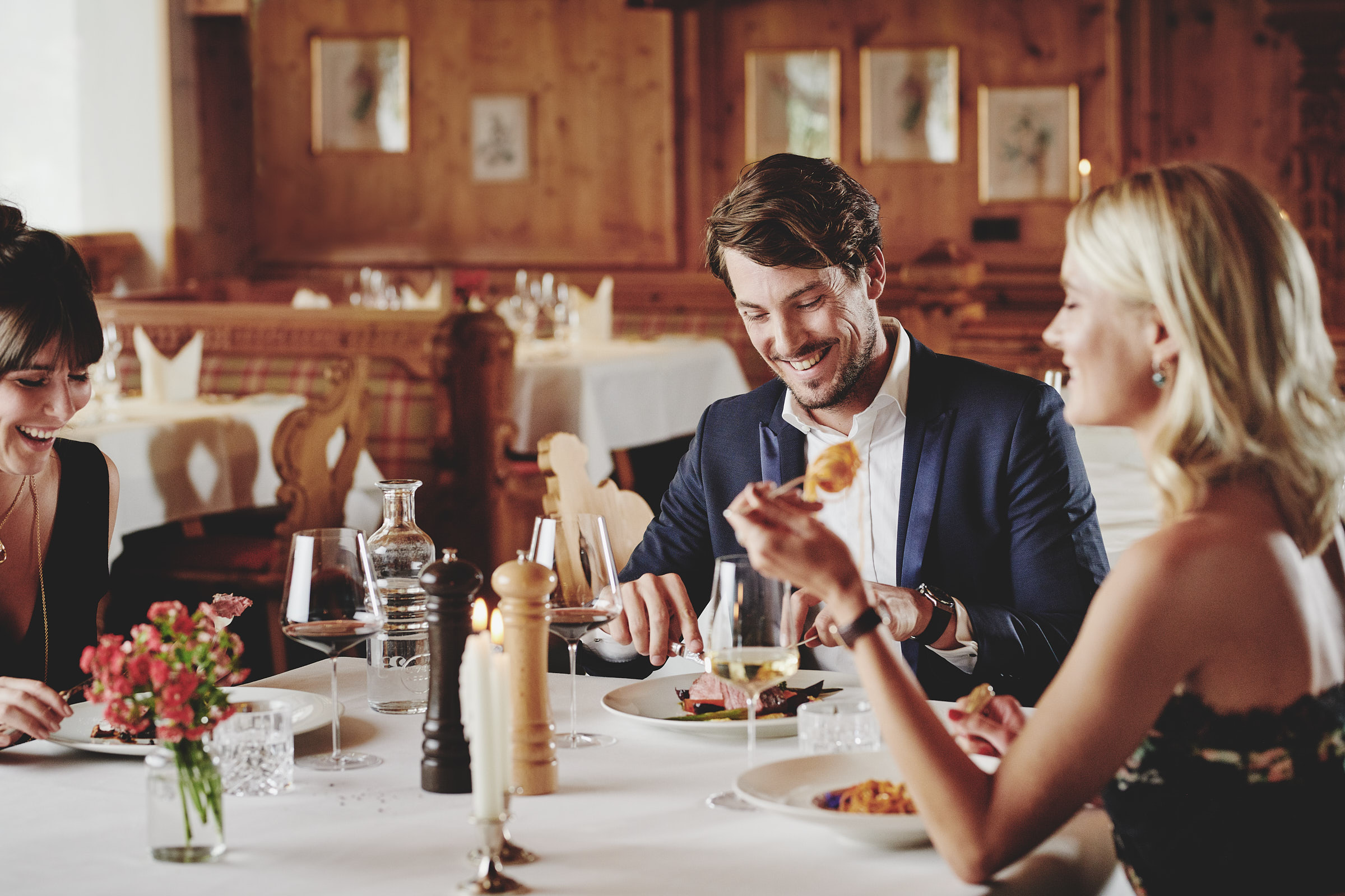 Golfhotel: Restaurant - Burg Hotel Oberlech