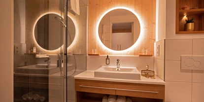 Golfurlaub - Restaurant - Badezimmer Superior Doppelzimmer - Hotel Heidegrund