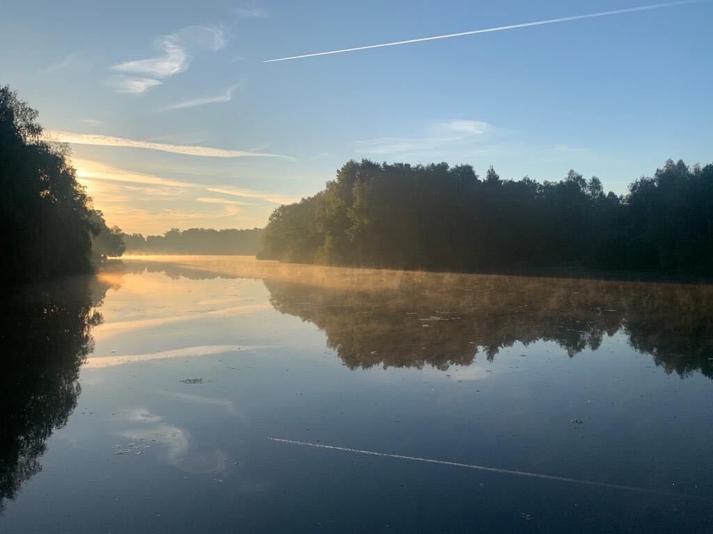Golfhotel: Landschaft um das Hotel Heidegrund entlang der Thülsfelder Talsperre - Hotel Heidegrund