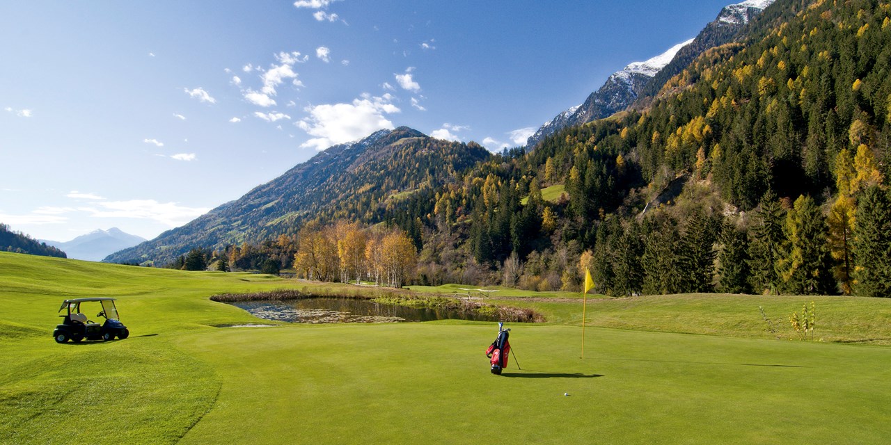 Quellenhof Luxury Resort Passeier Golfeinrichtungen im Detail Golfclub Passeier.Merano